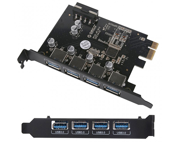 Card chuyển PCI-E to USB 3.0 4 Port DIEWU HK